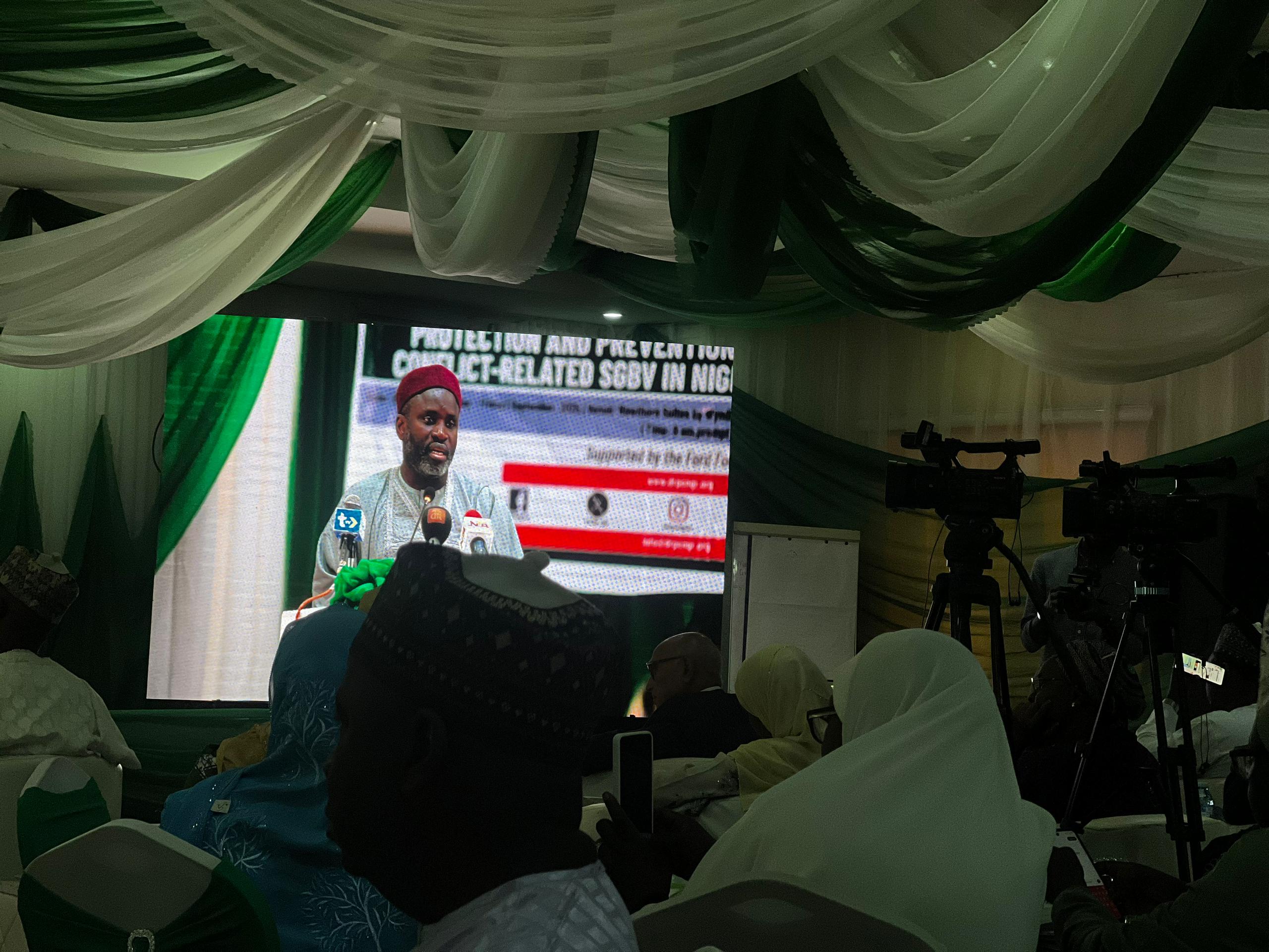 The Commissioner for Religious Affairs, Kano State, Tijjani Auwal, presents goodwill address