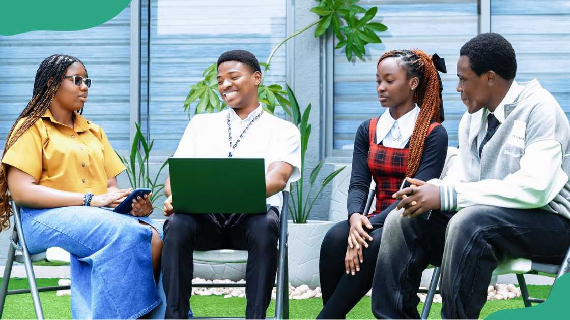 Wigwe University having a discussion.