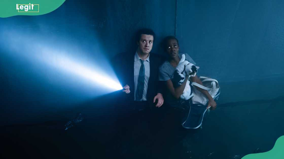 A tense moment from A Quiet Place